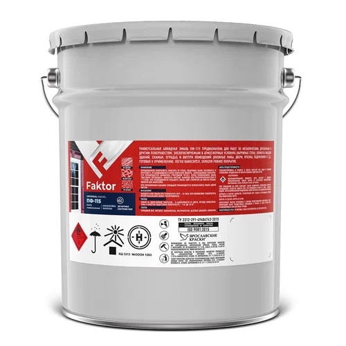 Эмаль FAKTOR ПФ-115, Барабан 20 кг, Синий (214711)