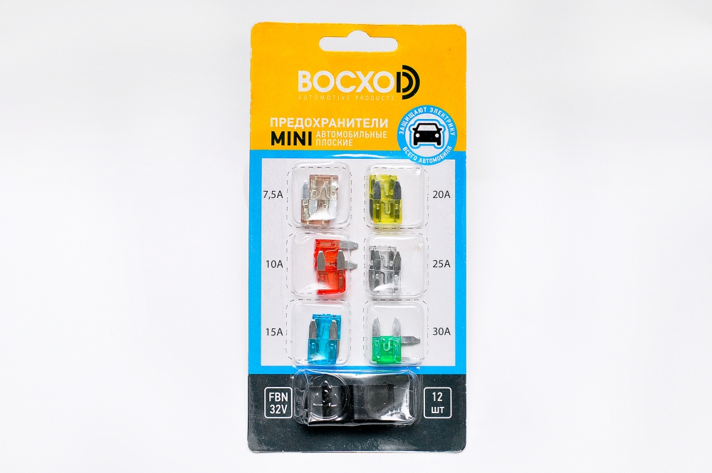 Набор предохранителей MINI, 12 шт.