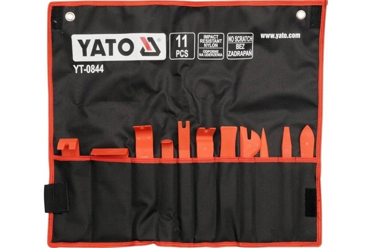 Набор съёмников для клипс, 11 предметов YATO