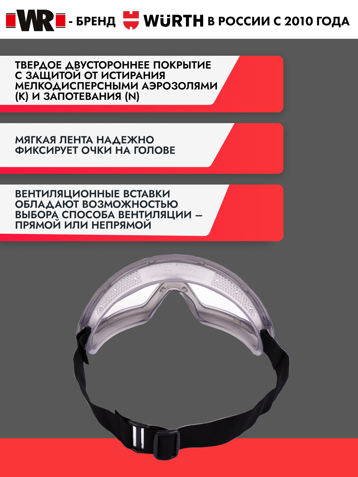 Закрытые панорамные очки WR