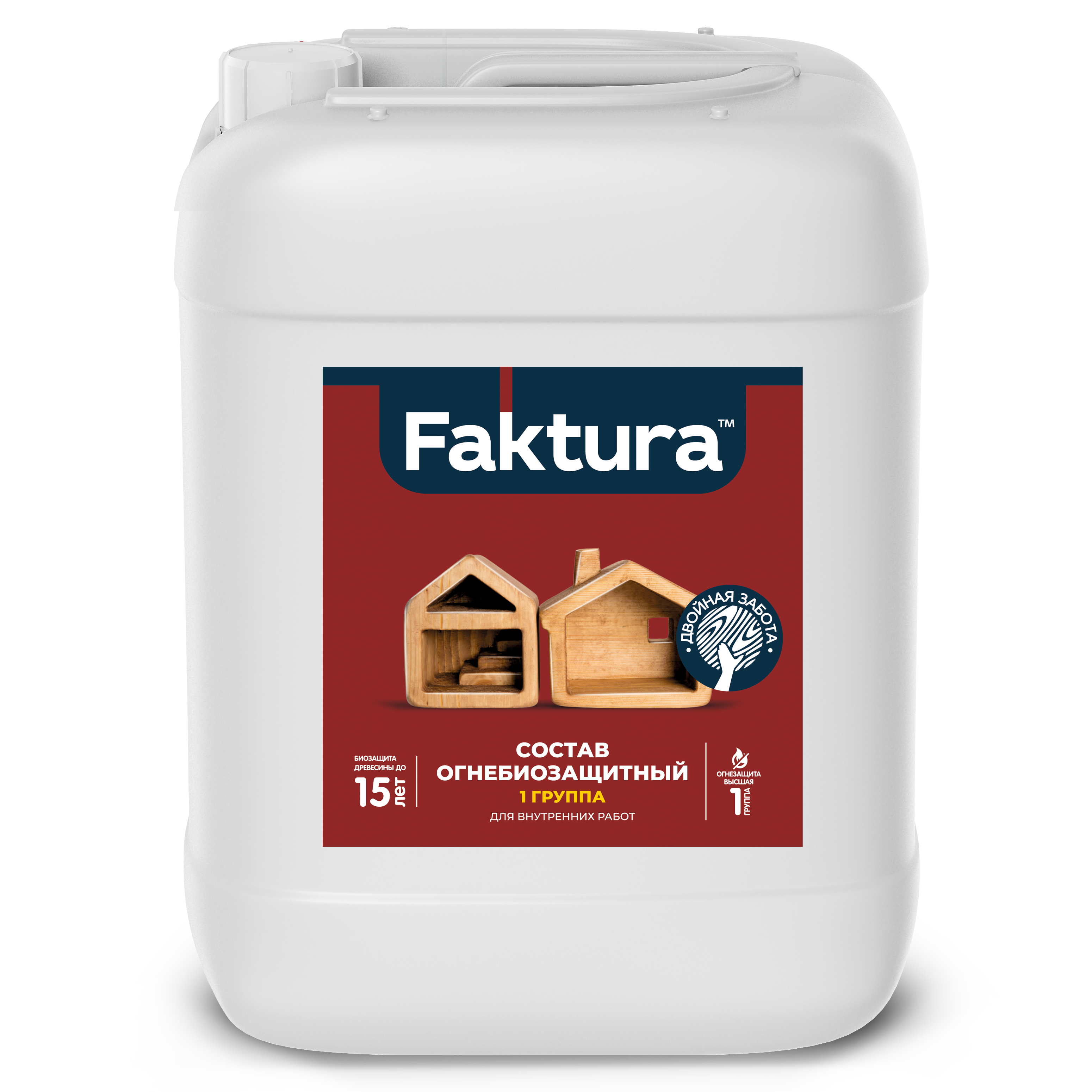 Состав FAKTURA огнебиозащитный I группа, Канистра 10 л (О02570)