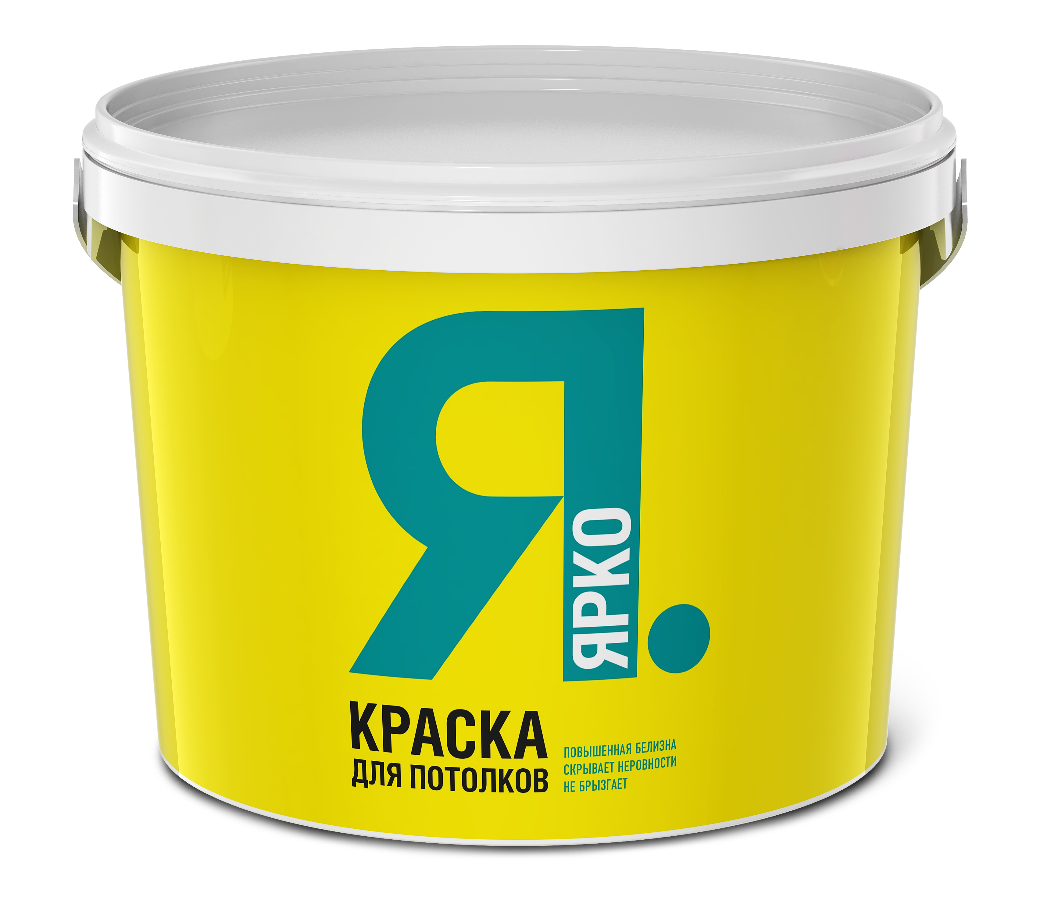 Краска ЯРКО для потолков белая, ведро 1,3 кг (О02870)