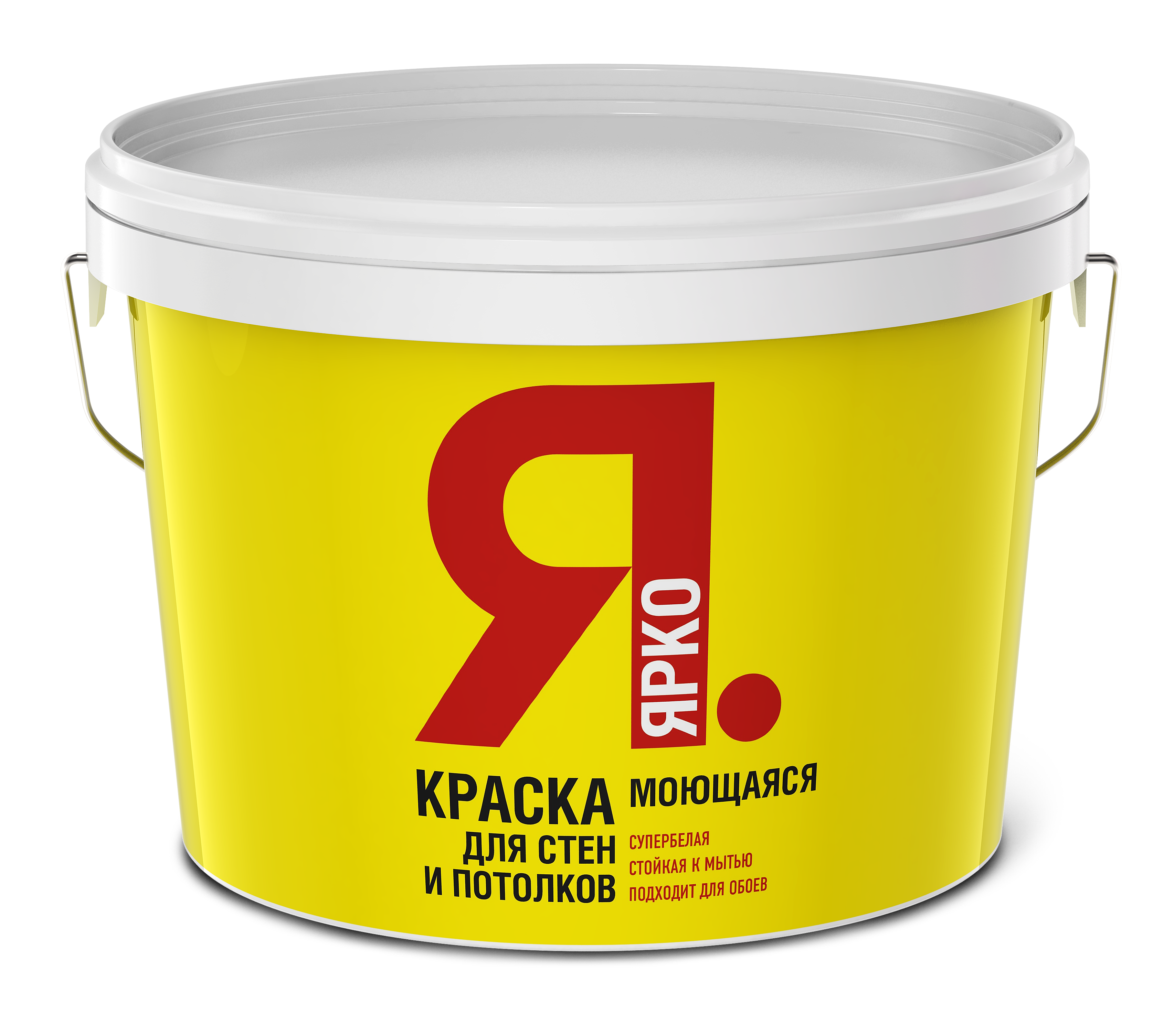 Краска ЯРКО для стен и потолков моющаяся, ведро 1,3 кг (О02872)