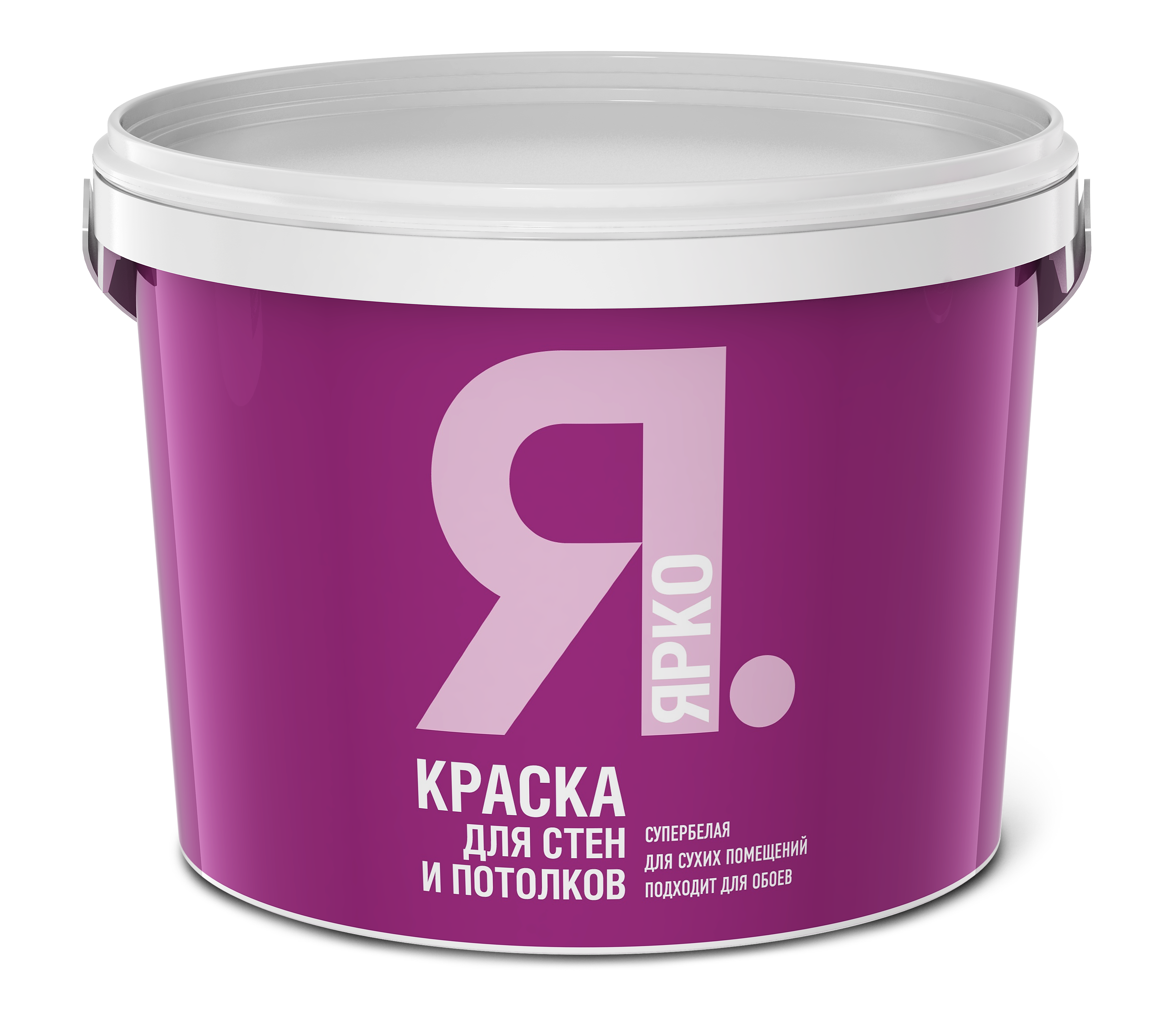 Краска ЯРКО для стен и потолков белая, ведро 1,3 кг (О01606.4)