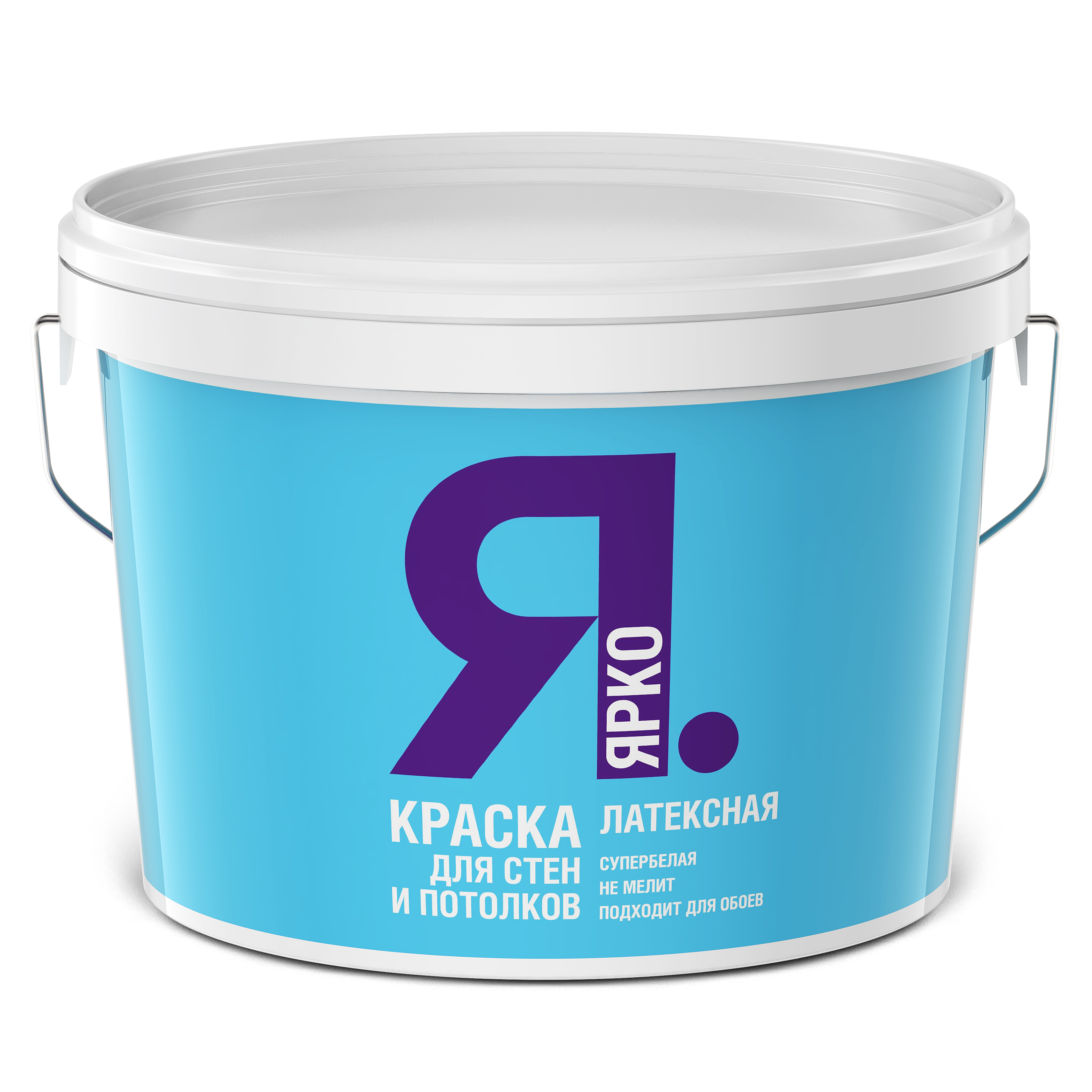 Краска ЯРКО для стен и потолков латексная белая, Ведро 6 кг (О06318)