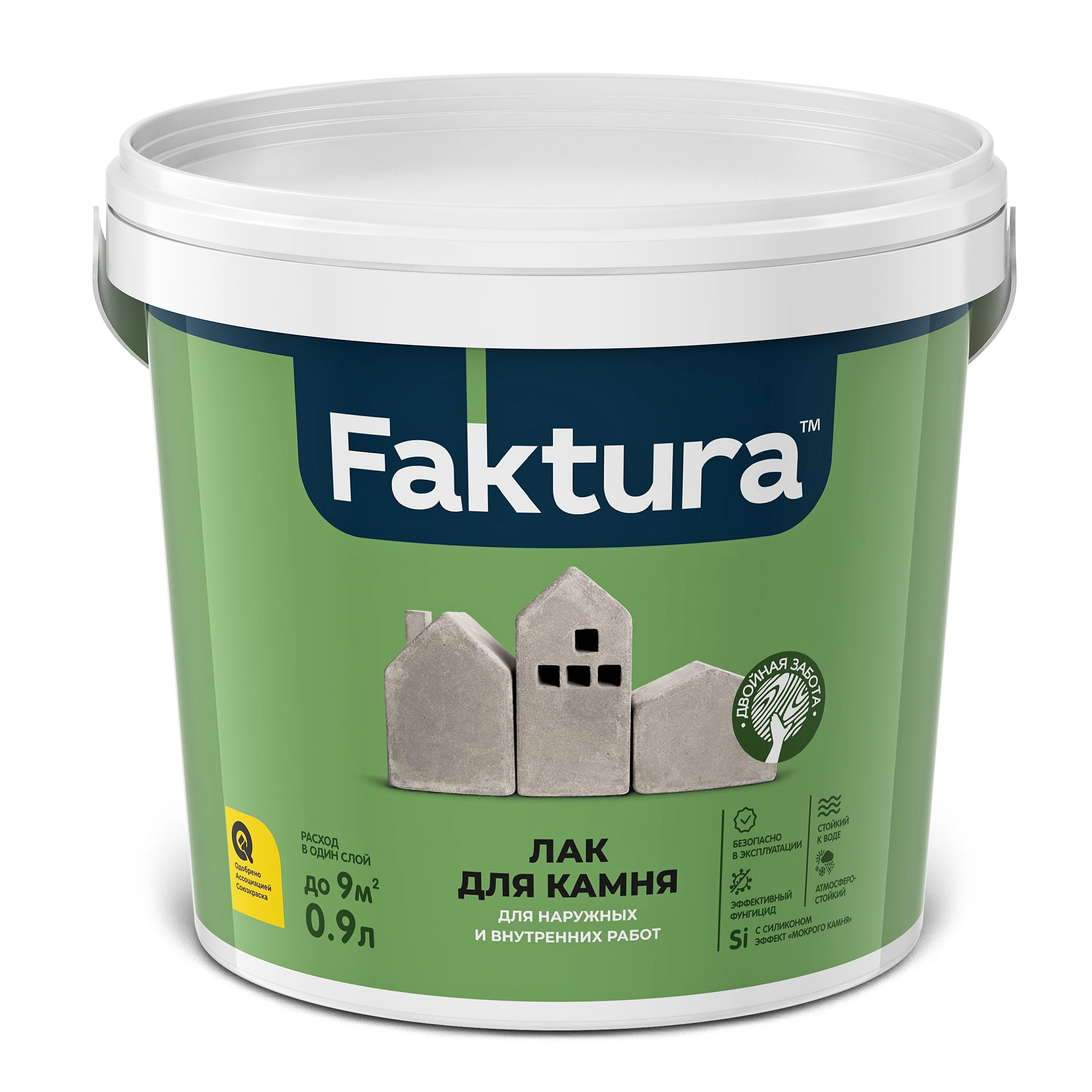 Лак FAKTURA для камня, ведро 0,9 л (О02656)