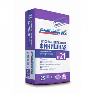 РУСГИПС №21 Шпаклевка гипсовая ручного нанесения ФИНИШНАЯ 25 кг.